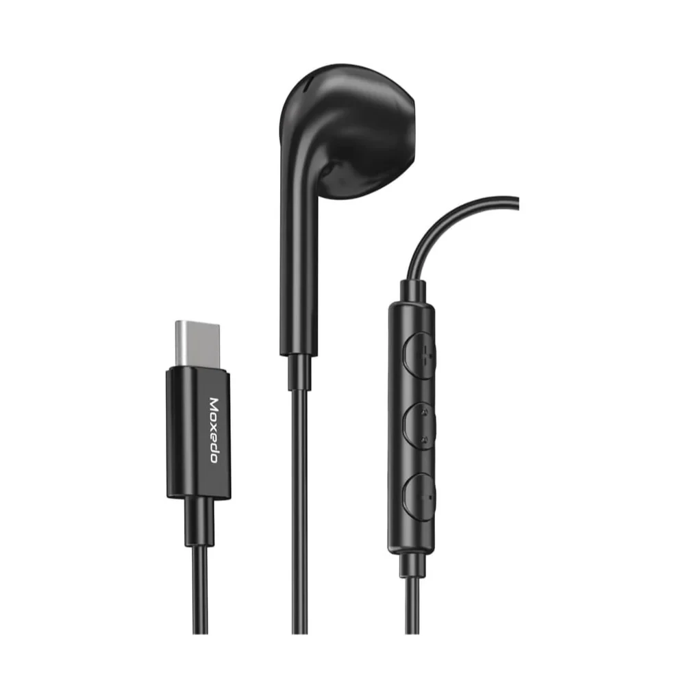 Moxedo Mono Stereo Earphone Type-C Connector - Black  MX-STE013