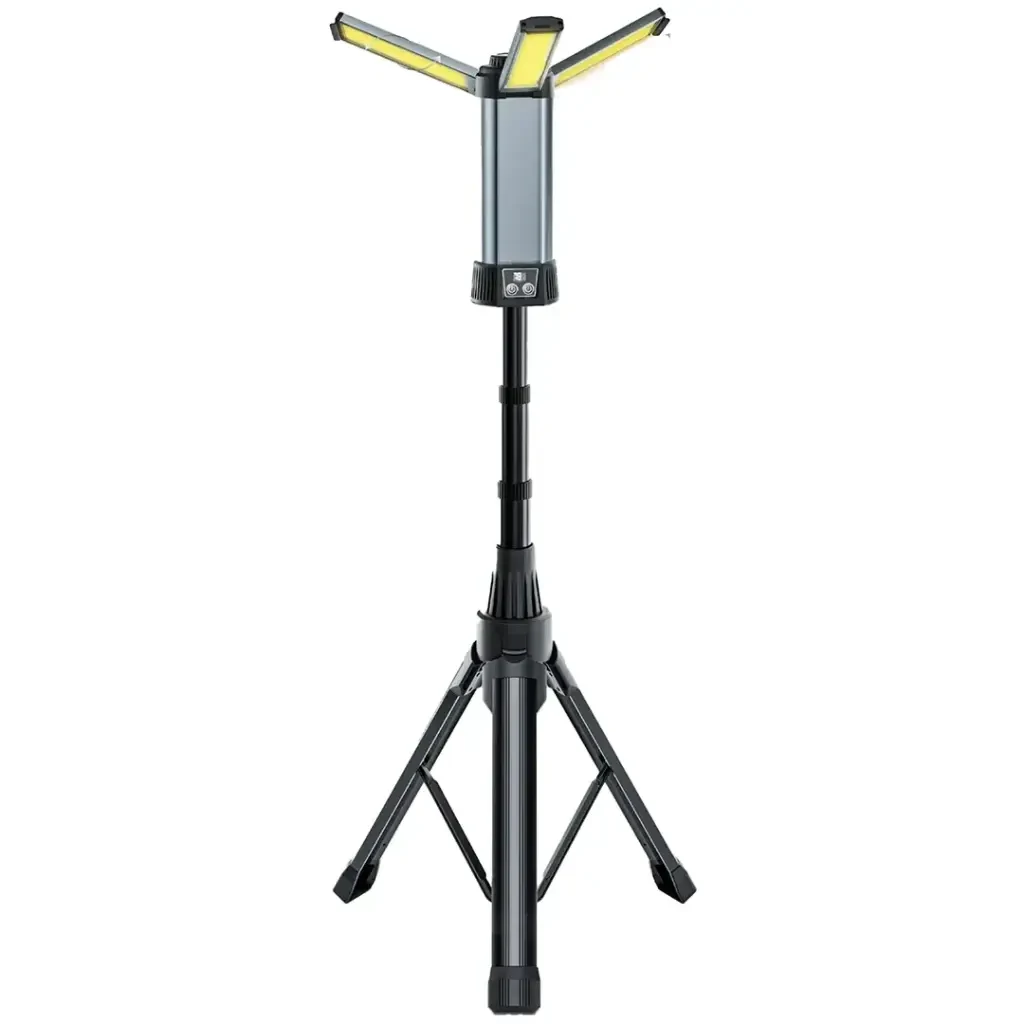 Green Lion Trio Beam 107cm Tripod Camping Light 10050mAh - Black