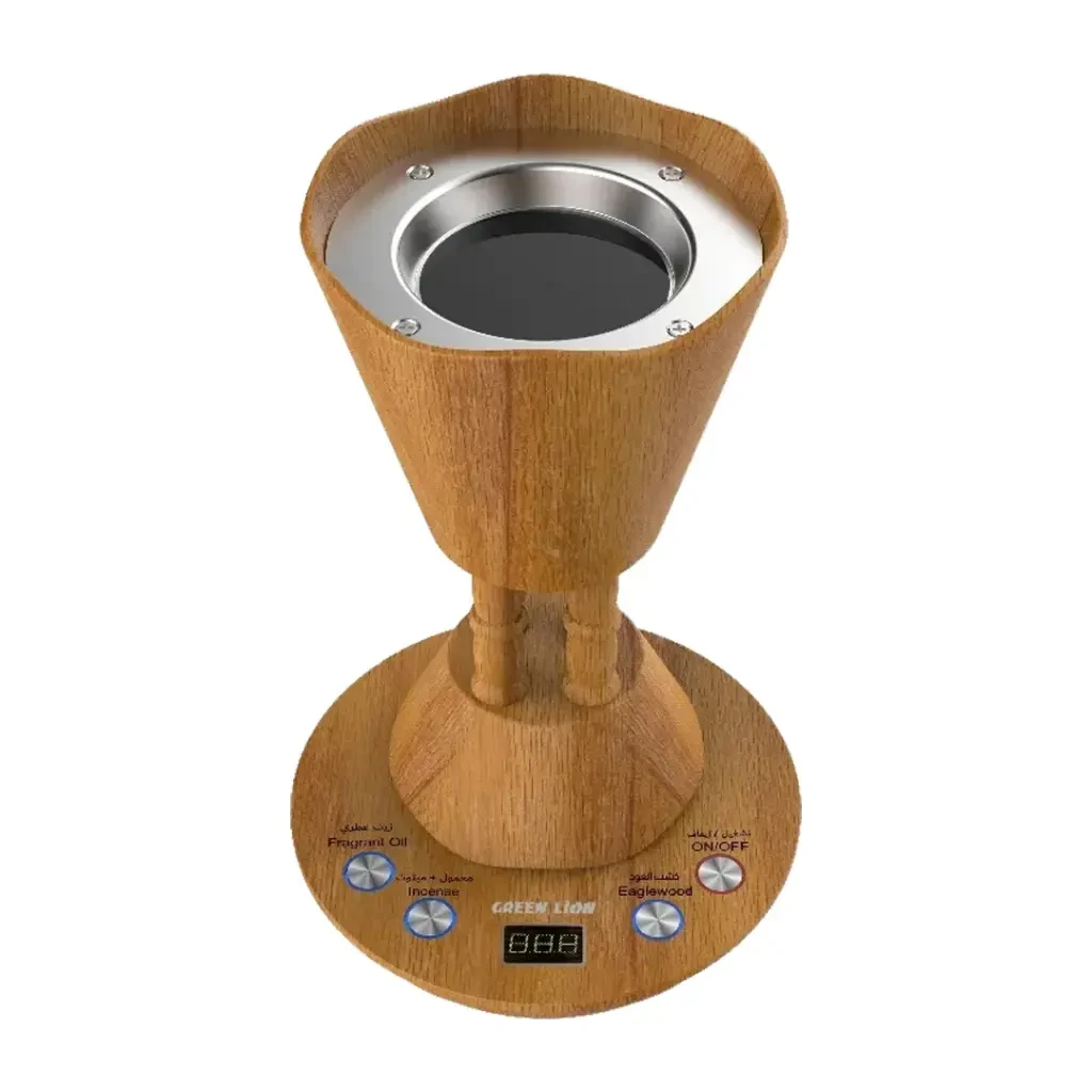 Green Lion Majlis Electric Bakhour Burner 350W (GBR-16) Wooden