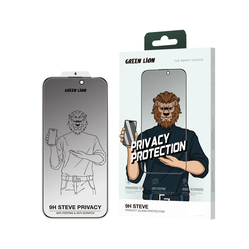 Green Lion 9H Steve Privacy Screen Protector IPhone 17 Pro