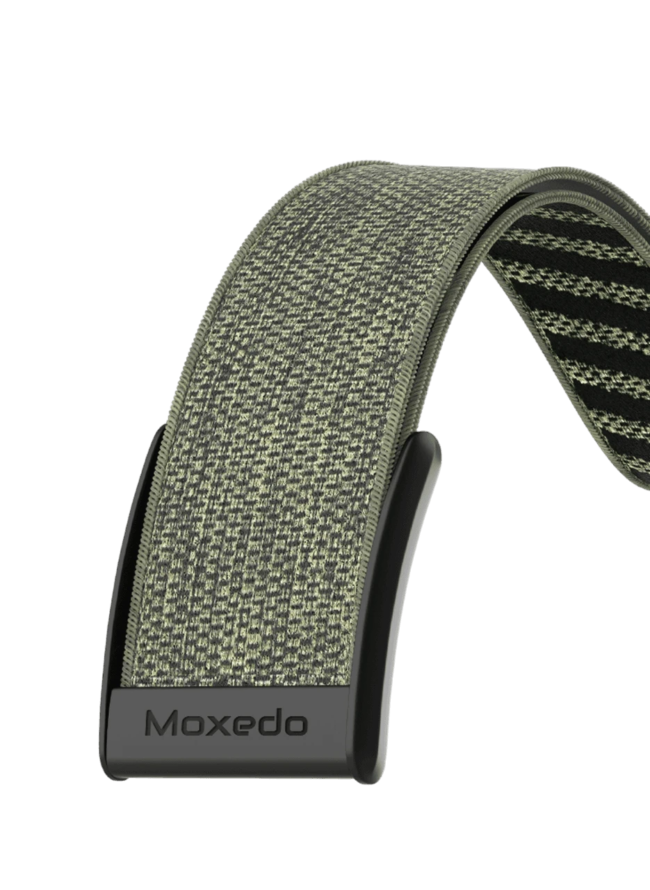 Moxedo Fit-Weave Nylon Braided Band - MXFW011CG - Cray Green