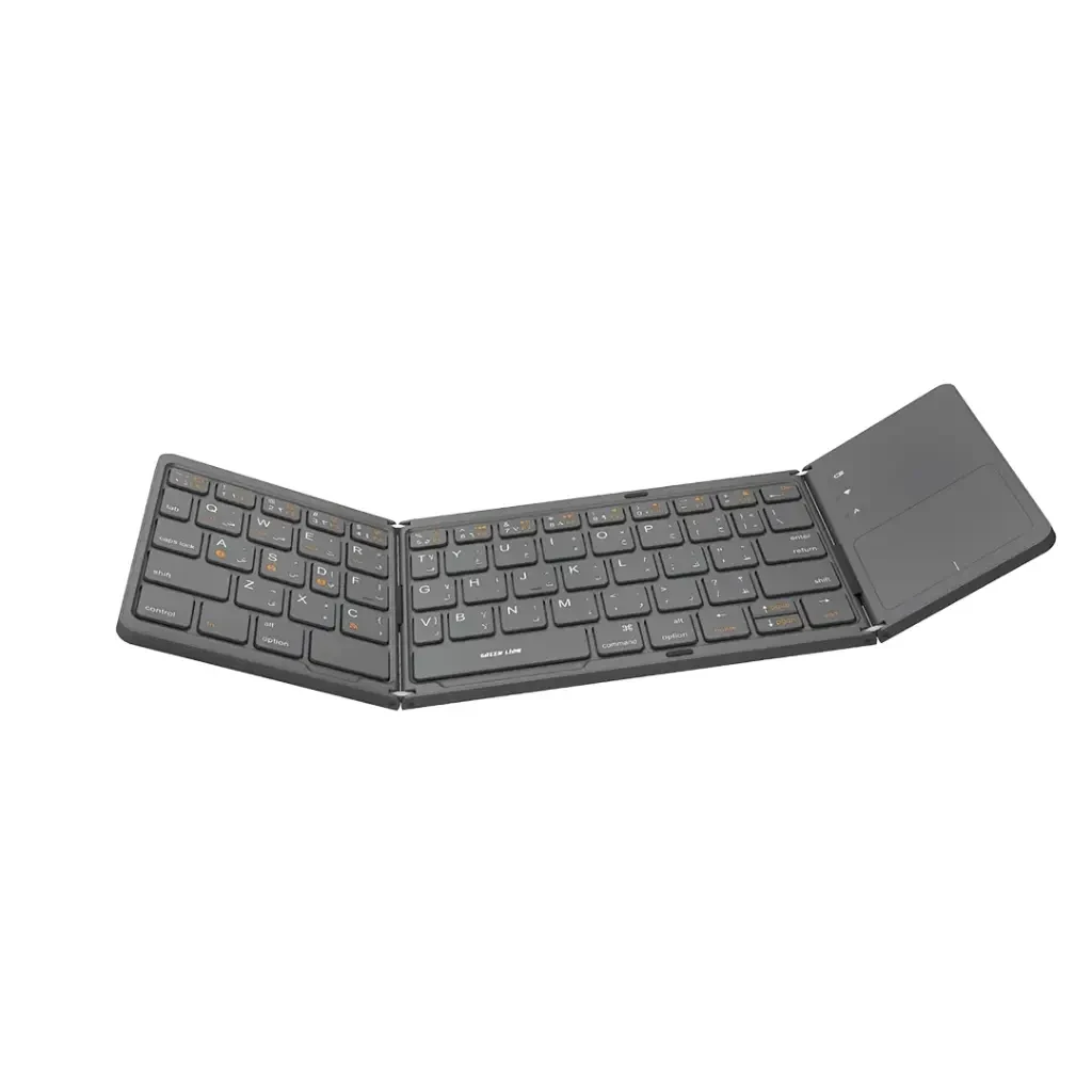 Green Lion Foldable Bluetooth Keyboard (GNKY5) Gray