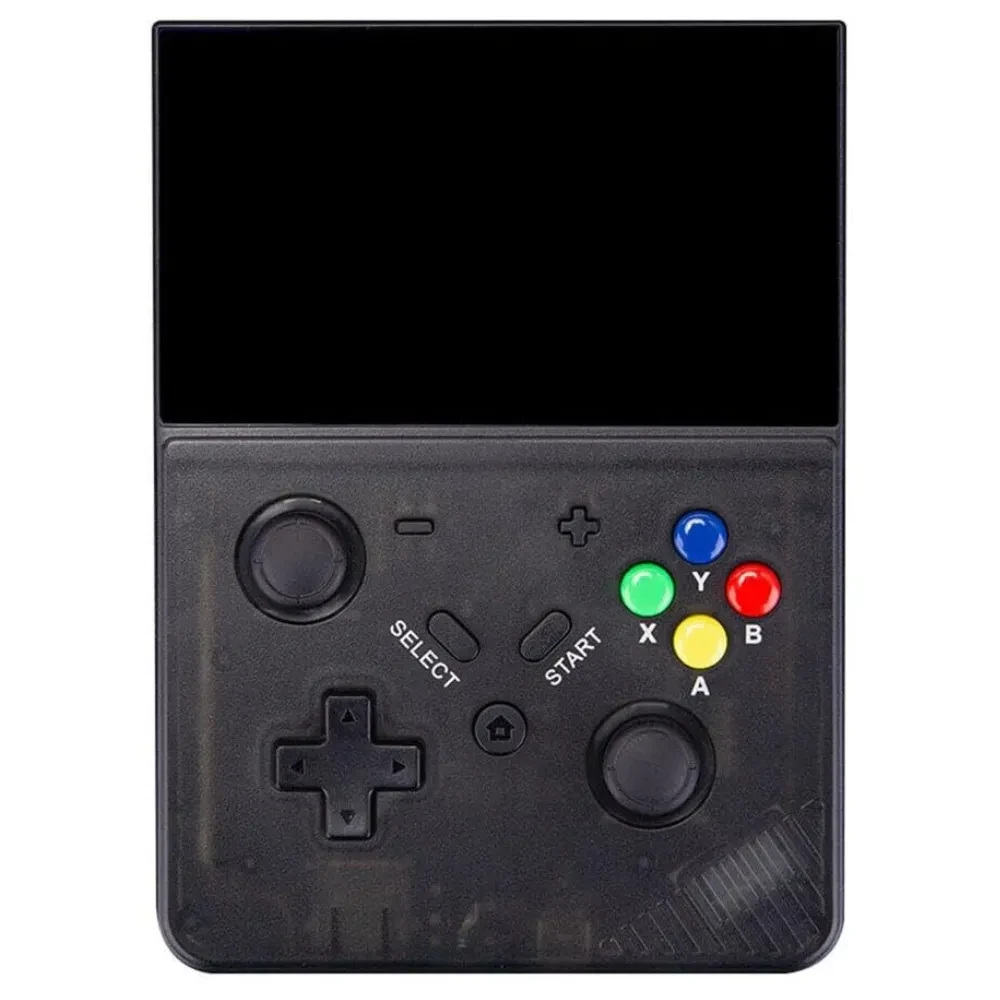 SJGAM M18 Retro Handheld Game Console - Black Transparent