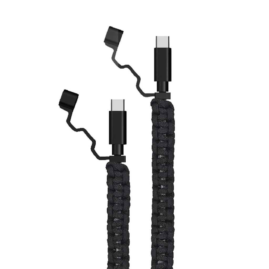 Green Lion USB-C to USB-C Rescue Cable 1M 60W - Black