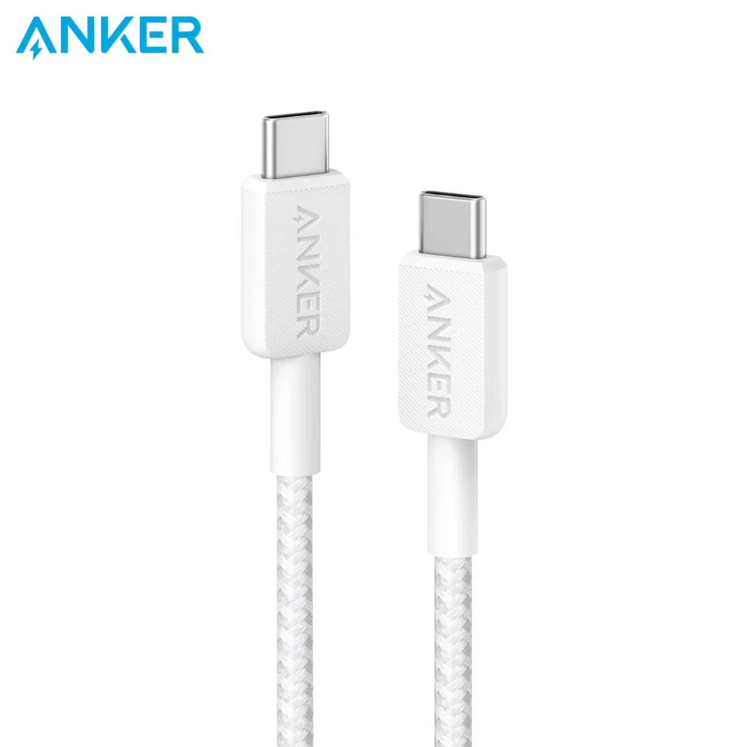 Anker 322 USB-C to USB-C Cable 3FT (A81F5H21) -White