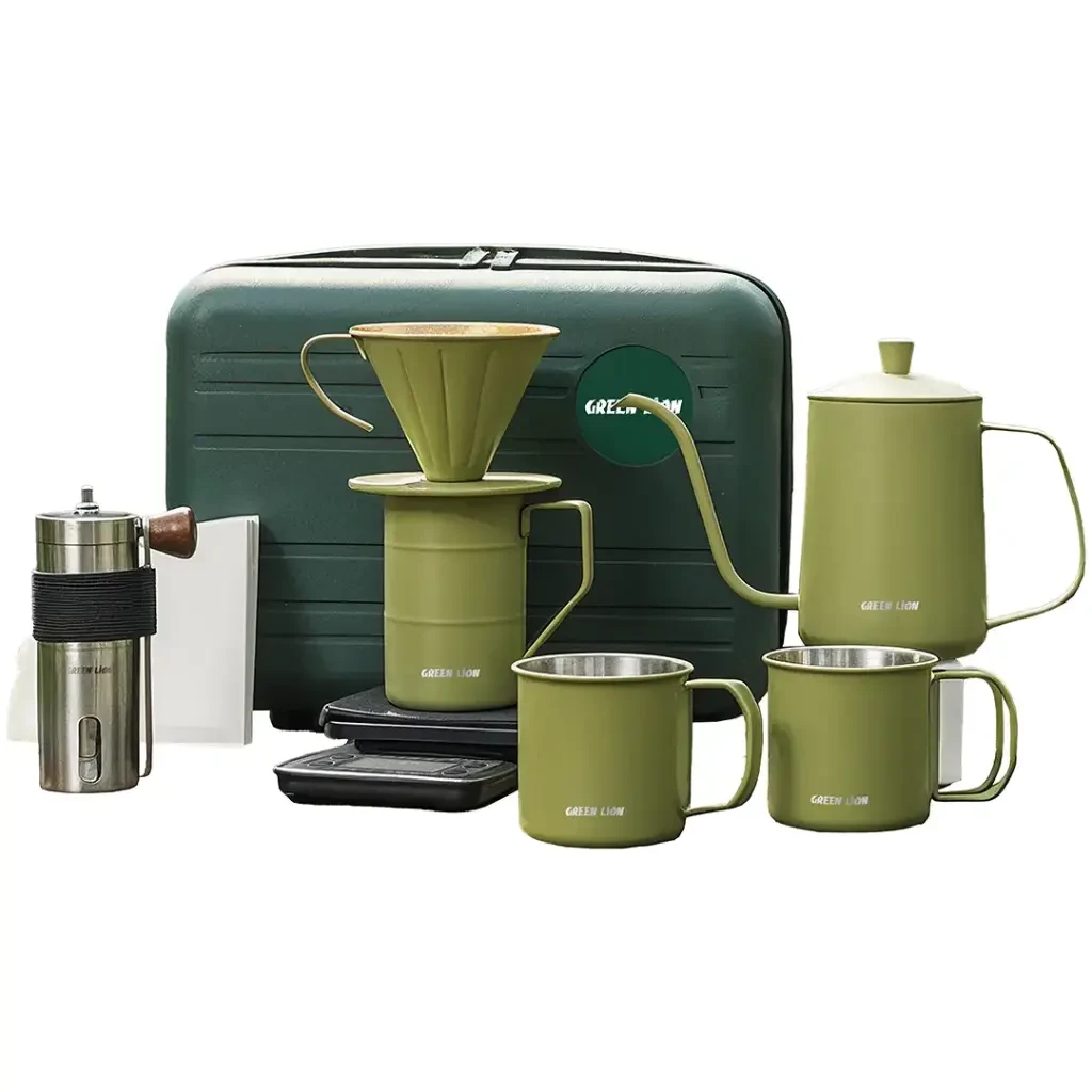 Green Lion V-60 Pro Coffee Maker Set - Green