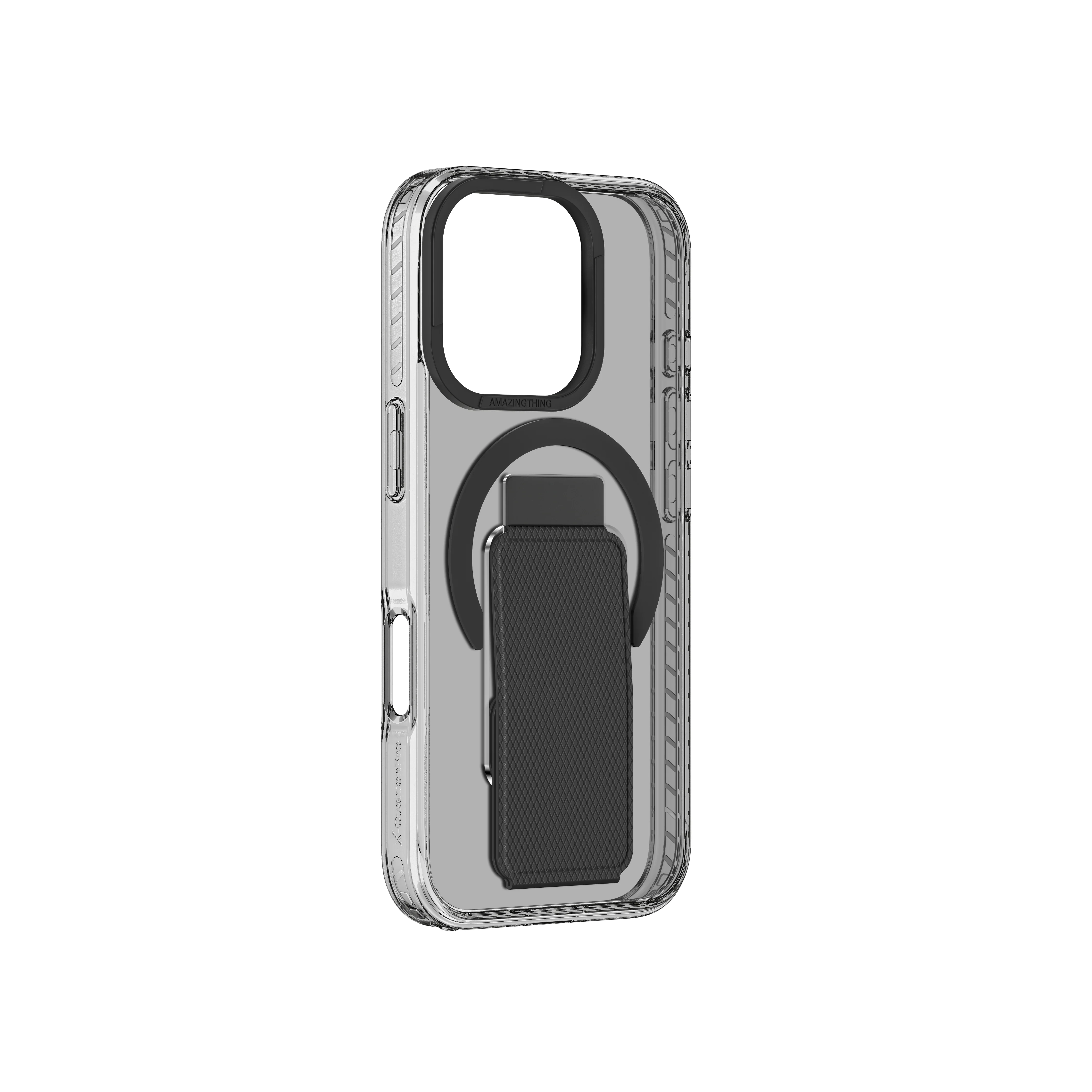 Amazingthing Titan Pro+ Holder MagSafe Drop Proof Case for Apple iPhone 16 Pro - Black