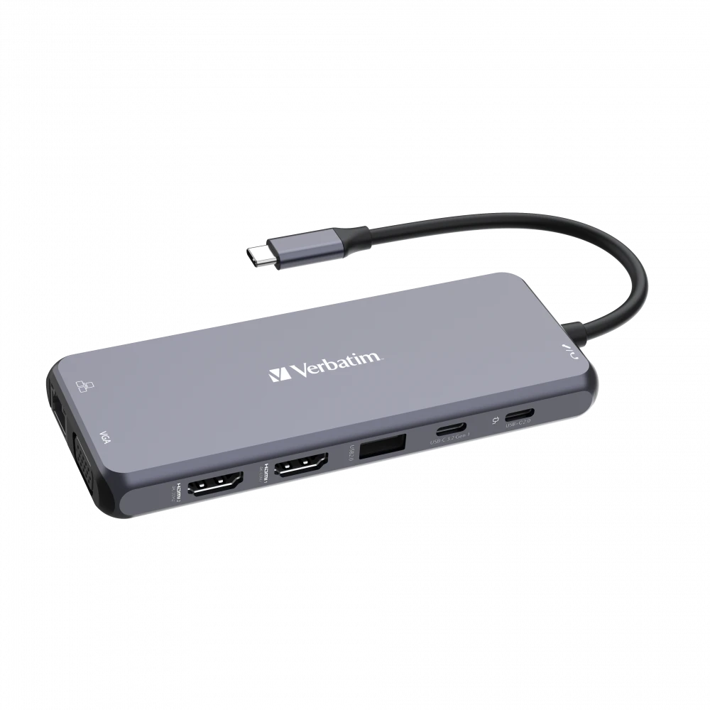 Verbatim USB-C Pro Multiport 14 Port Hub - 32154