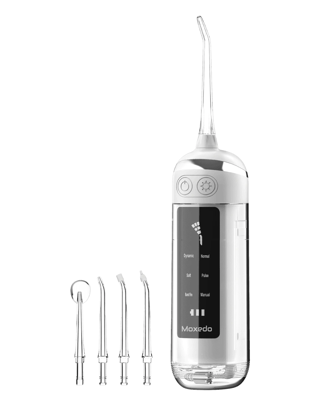 Moxedo Portable Water Flosser 180ML with 6 Cleaning Modes (MX-WF004) White