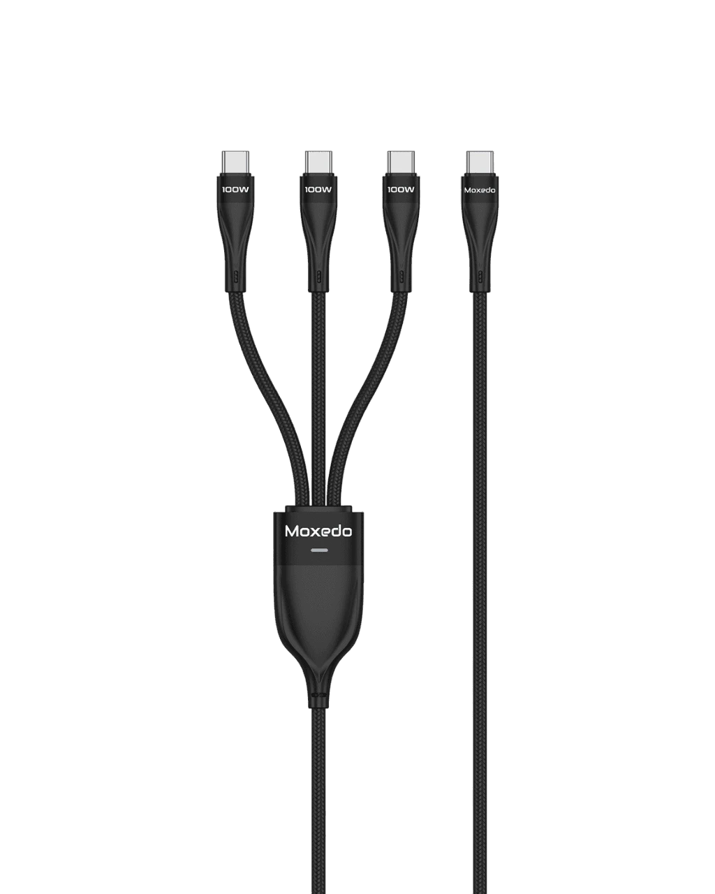 Moxedo 3 in 1 100W USB-C to C+C+C Charging Cable 1.5m