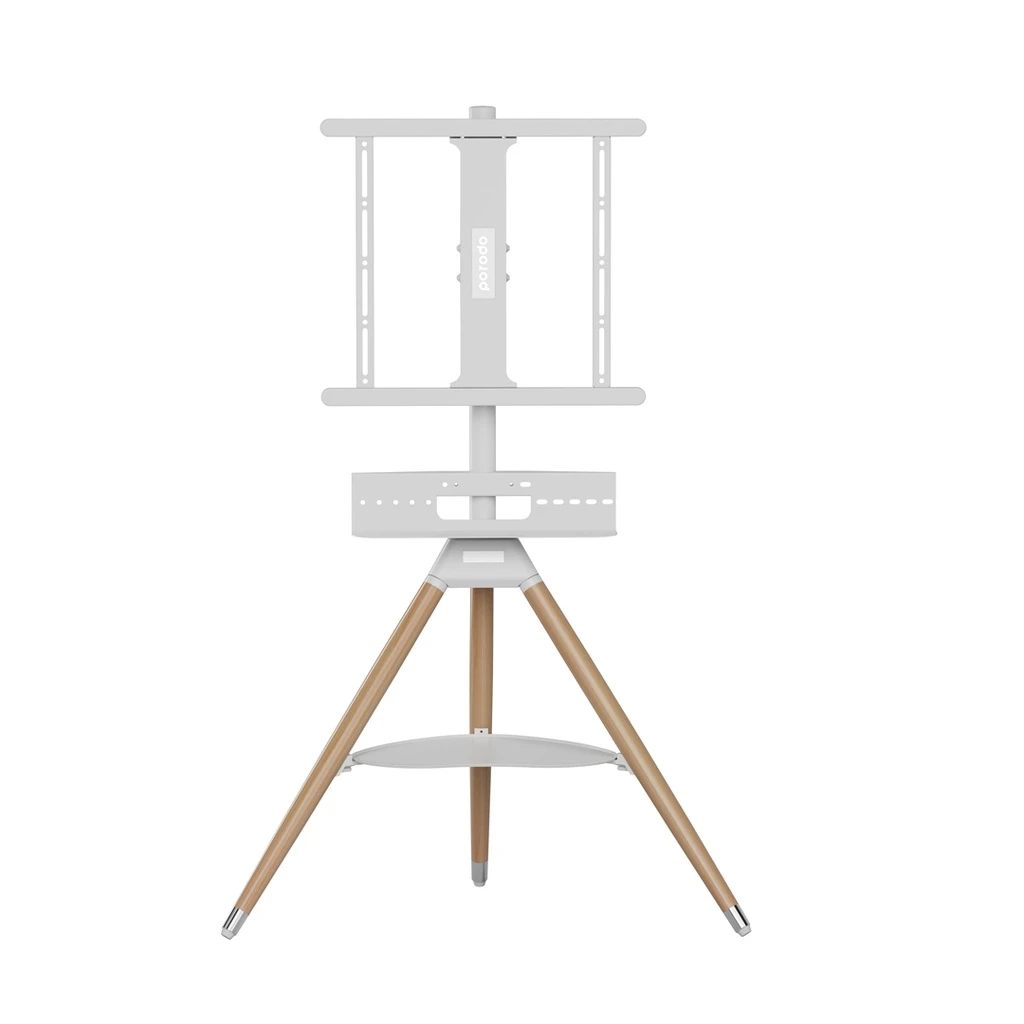 Porodo 32"-65" Artistic TV Floor Tripod Stand - White