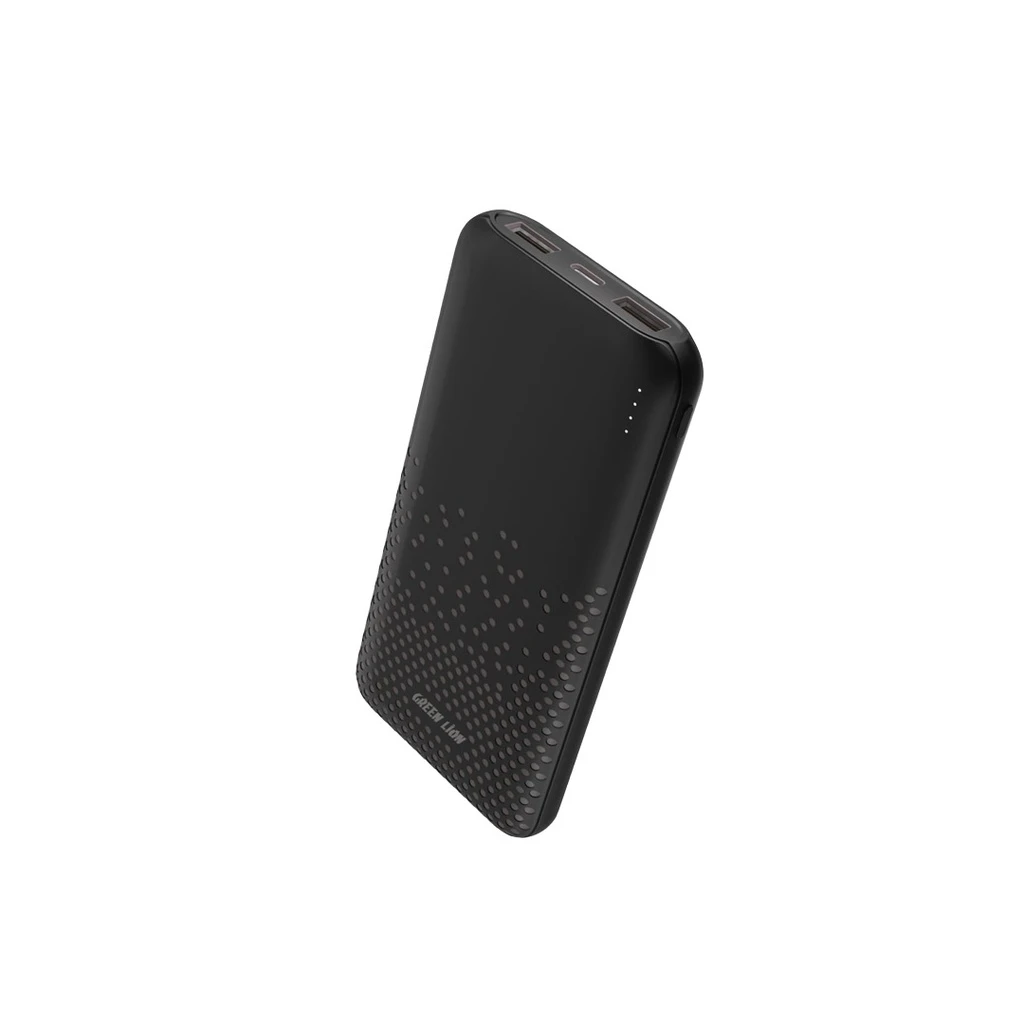 Green Lion Rome 10000mAh Power Bank (GNRME10KPD2BK) Black