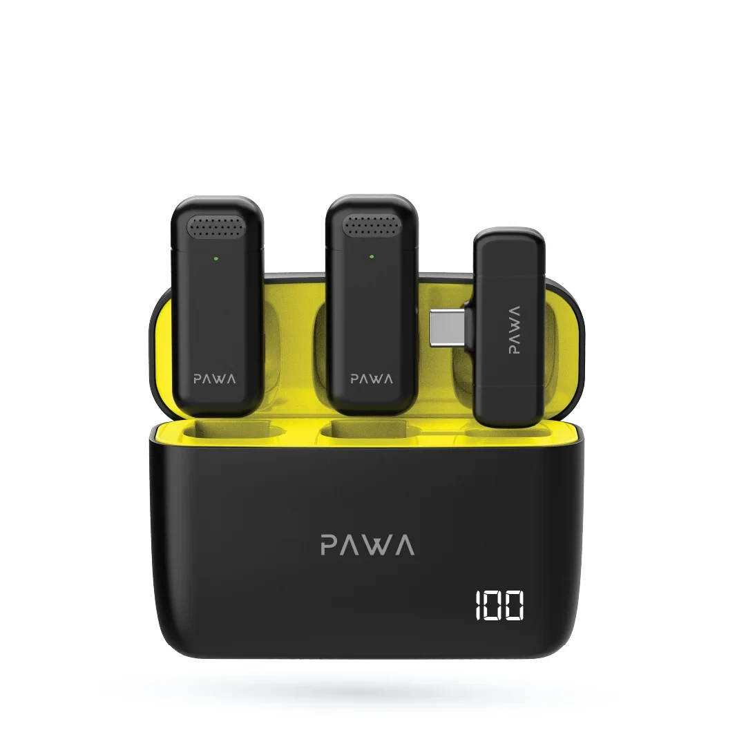 PAWA Mike M5 Dual Wireless Microphone With Charging Case