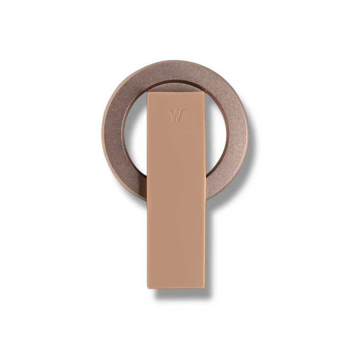 Wizard Tando Ring Mag - Multi-Functional Aluminium Stand with Silicon Grip - Desert Gold