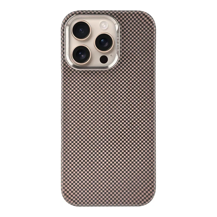 Wizard Vibe Shield 3D Floating Texture Design Case - 15 Pro Max Gold