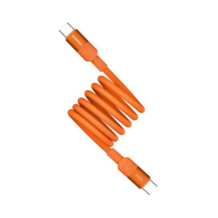 Momax Mag Link 100W USB-C to USB-C Magnetic Cable 1m (DC52) Orange