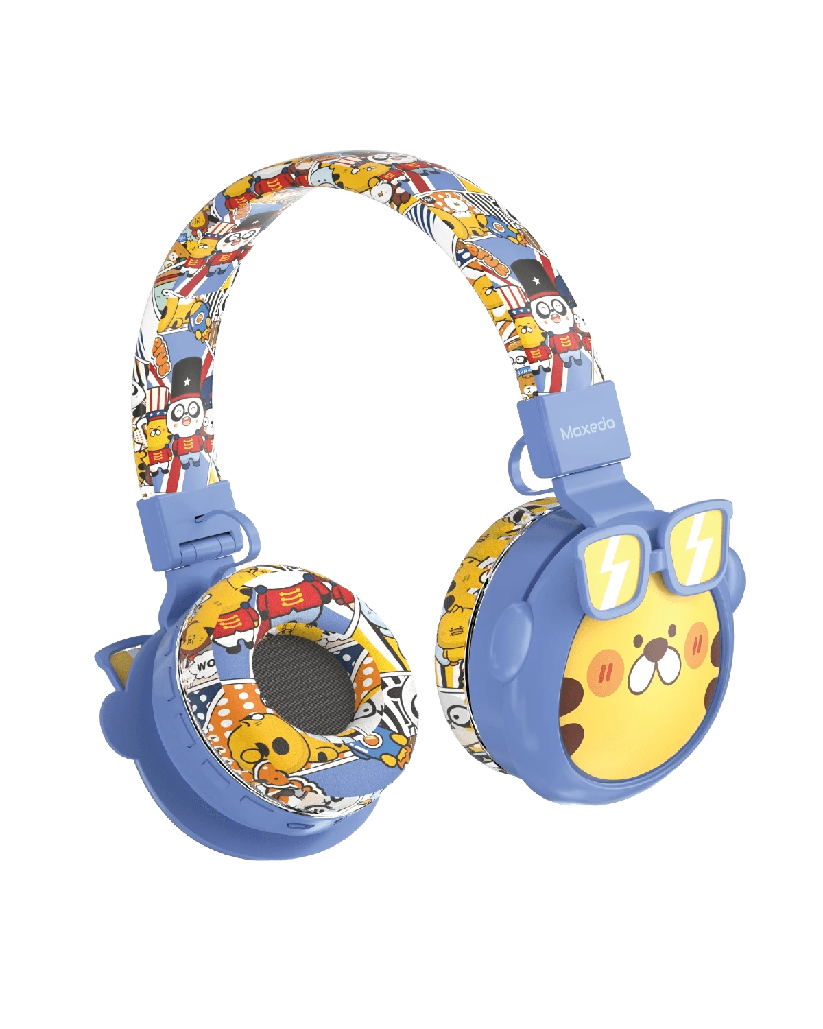 Moxedo Junior Tiger Wireless On Ear Headphone - MXWH022 - Blue