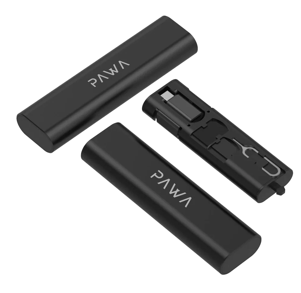 Pawa Multiple Ports Multiple Function Storage Box - Black