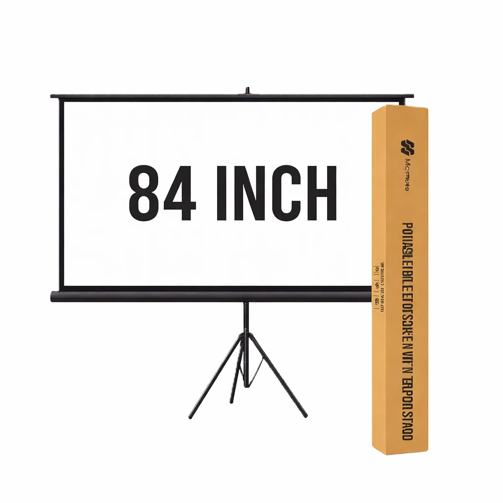 Moxedo Carry N Go 84 inches Portable Projector Screen with Tripod Stand