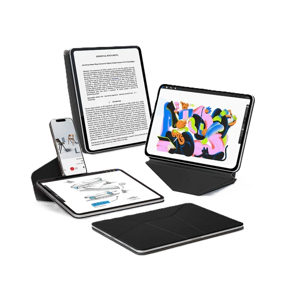 MOFT Dynamic Folio Case for iPad Pro 12.9" & Air 13" (M2) - Jet Black