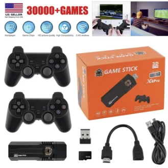 X8Pro 4K Retro Game Console 30000+ Video Game Stick