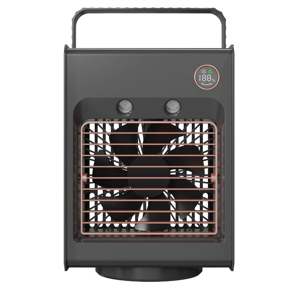 Porodo Air & Mist Portable Cooling Fan With Night Light - Grey