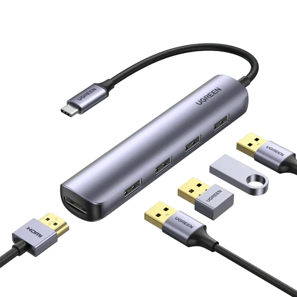 Ugreen 5-in-1 Multifunctional Type-C Hub Adapter - CM417
