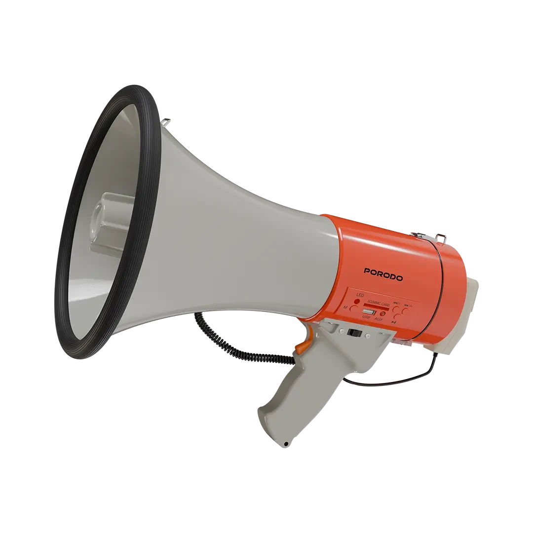 Porodo Portable Megaphone 50W (LFS098) Orange