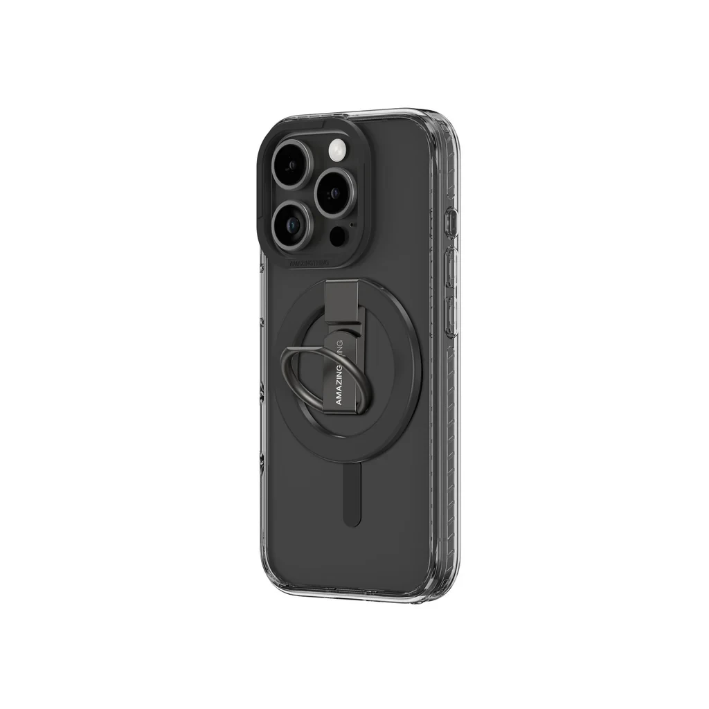 AmazingThing Titan Pro Grip Ring Set Case For iPhone 16 Pro - Black