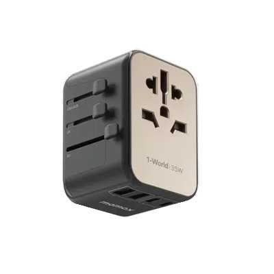 Momax Premium 35W Travel Adaptor - Titanium