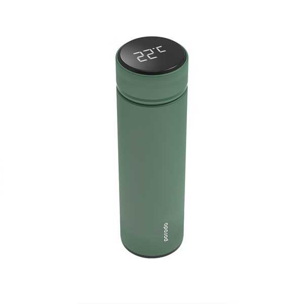 Porodo Smart Water Bottle With Temperature Indicator 500ML - Green