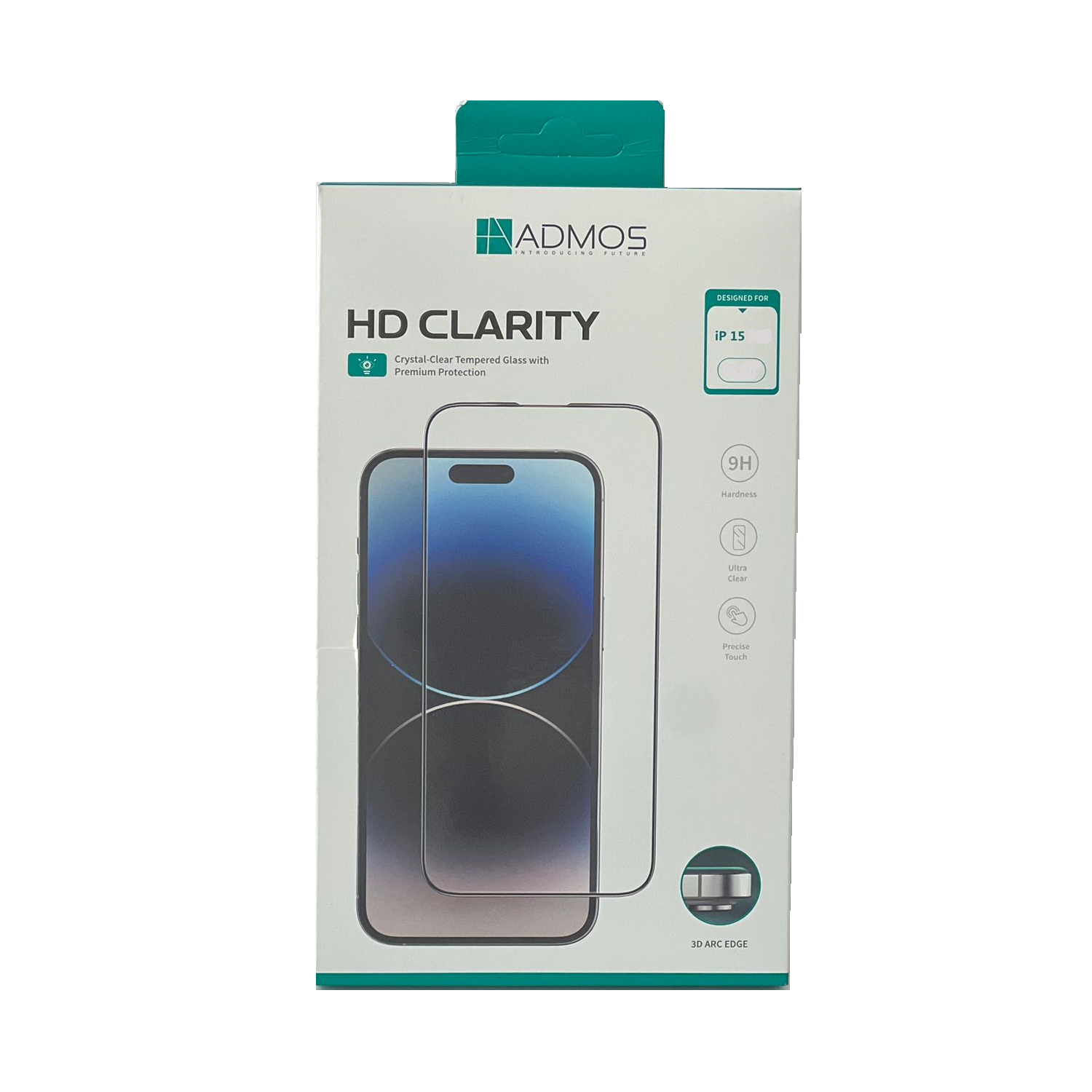 Admos HD Clarity Full Cover With Dust Filter For iPhone 14 Pro Max - Clear