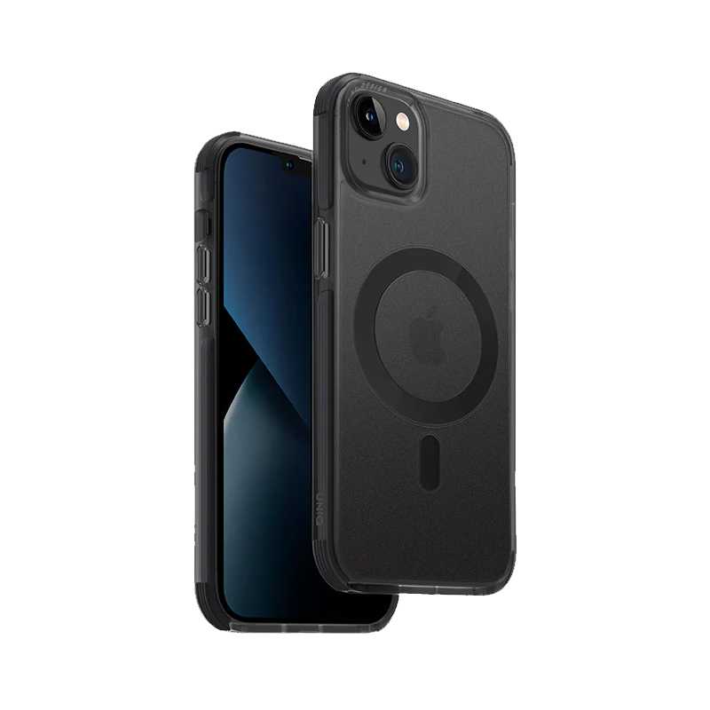 UNIQ Combat MagClick Magnetic Charging Compatible Case For iPhone 14 Plus - Charcoal