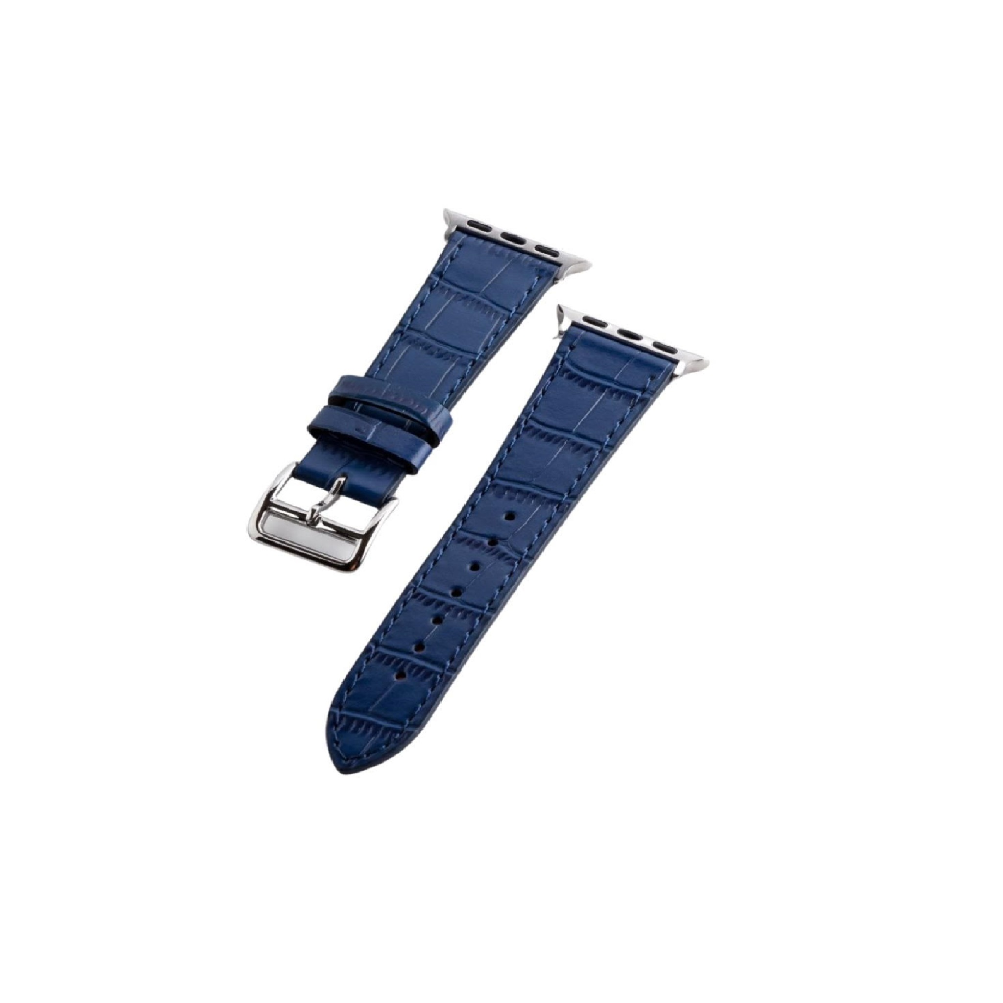 Qatari Cases Apple Watch Crocodile Leather Strap 42mm44mm45mm49mm - Blue