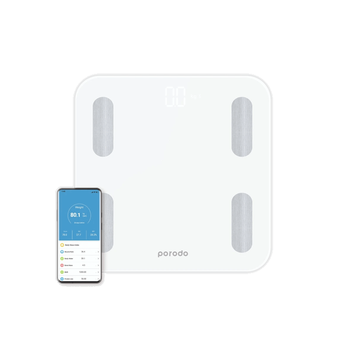 Porodo Body Composition Scale - White 