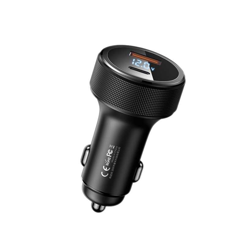 REMAX Salo Series 58.5W USB + Type C Fast Car Charger Ã¢â‚¬â€œ Black