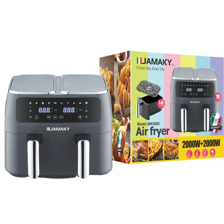 Jamaky Dual Basket Air Fryer 10L 