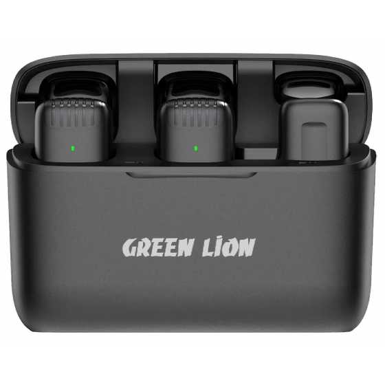 Green 2 in 1 Wireless Microphone with Lightning Connector