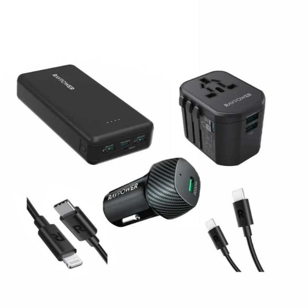 Ravpower 5 in 1 Travel Combo 20000mAh Power bank