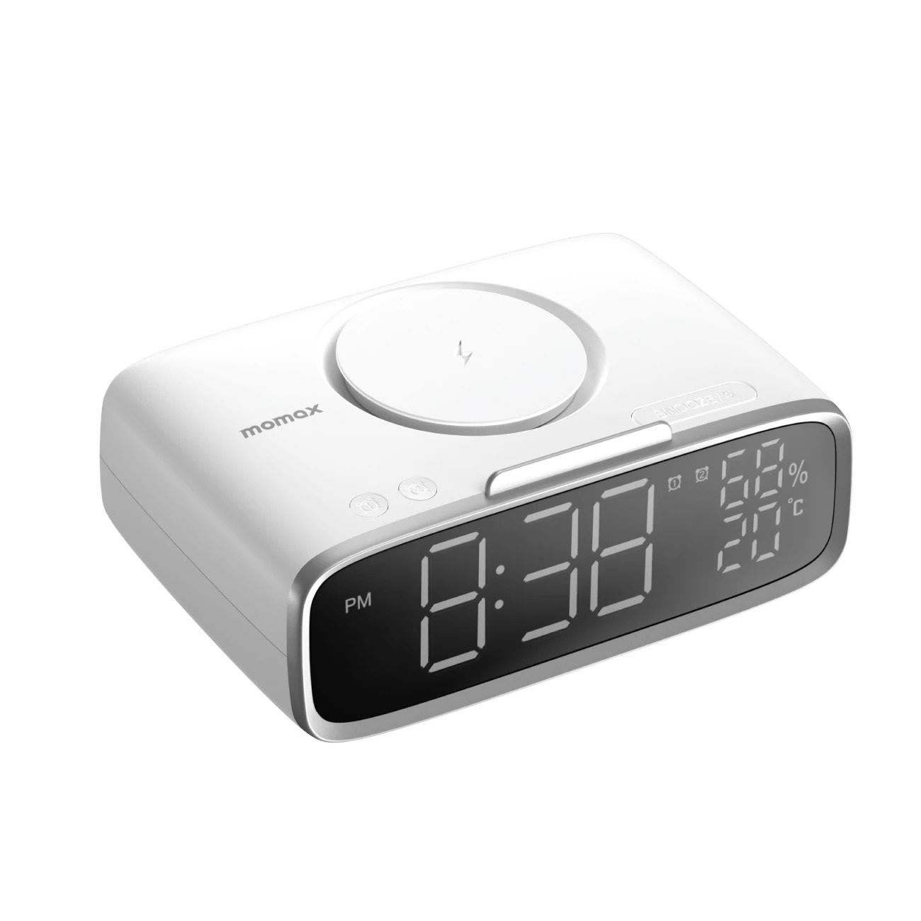 Momax Q.Clock 5 Speaker Alarm Clock With Wireless Charger