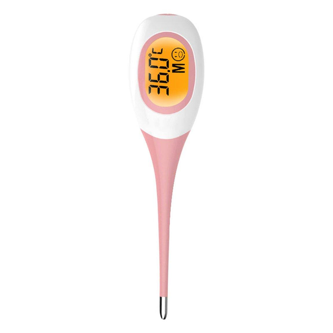 Electronic Thermometer Digital LCD Medical Baby & Adult Oral - Pink