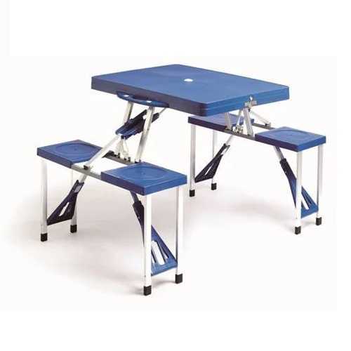 Portable Folding Table & Chair - Blue