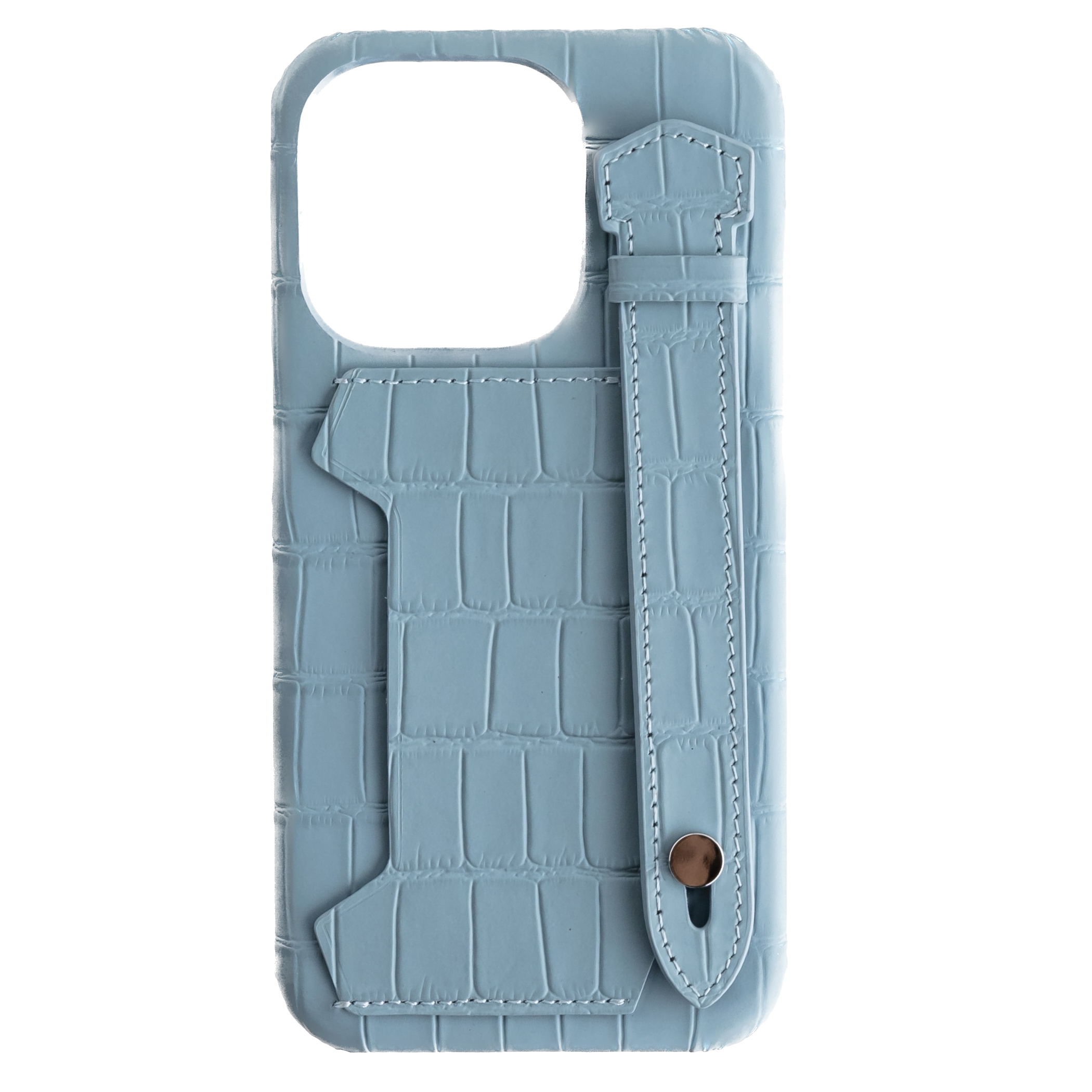 Qatari Cases Crocodile Case For iPhone 14 Pro - Light Blue