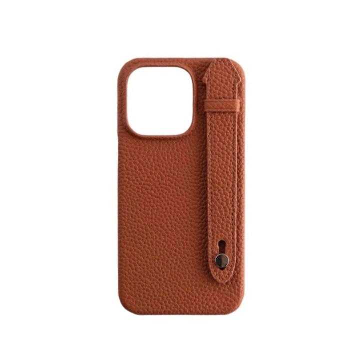 Qatari Cases Natural Leather Case For iPhone 14 Pro Max - Brown