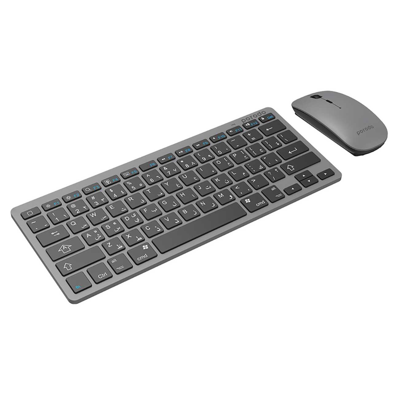 Porodo Super Slim Wireless Mouse & Keyboard ArabicEnglish