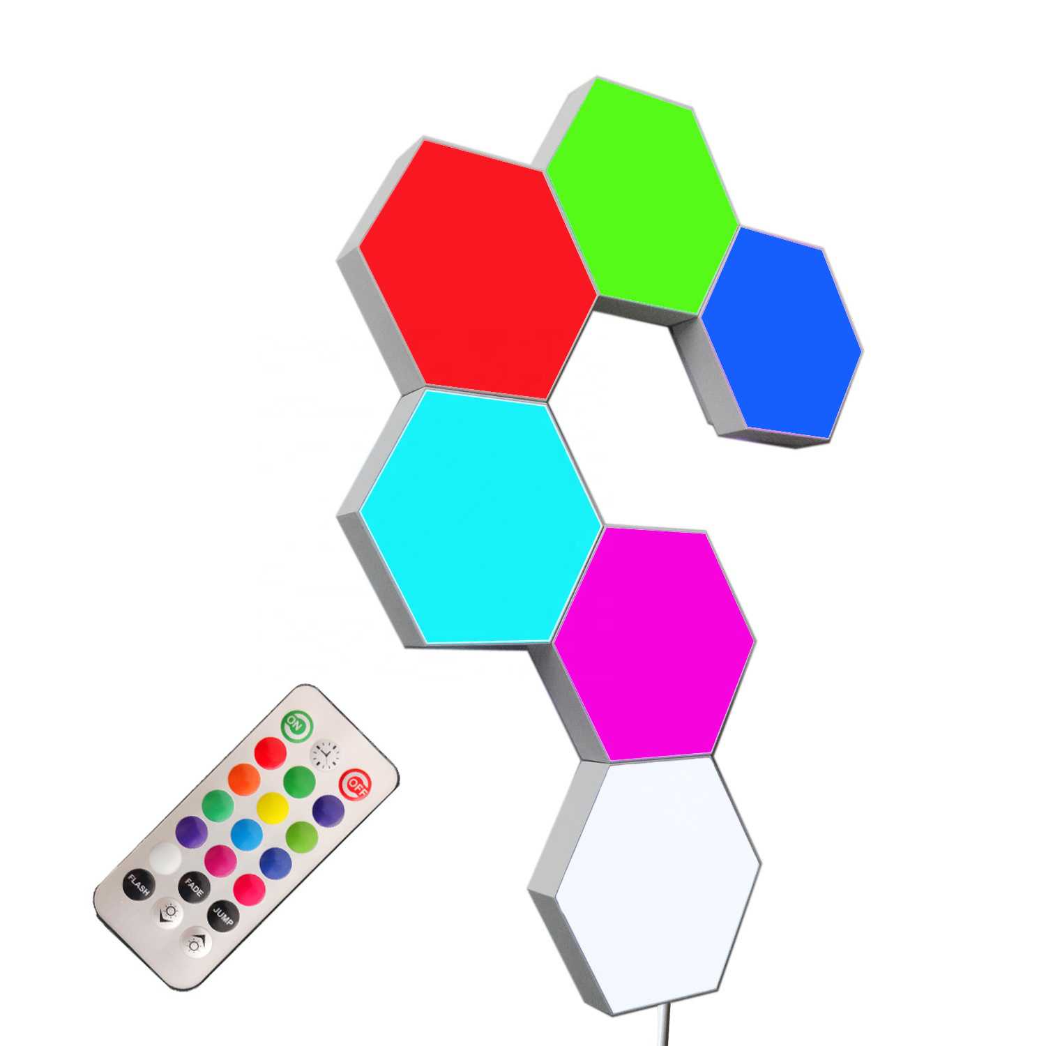 Hexagon Smart RGB Touch Lights Ã¢â‚¬â€œ 3 Pieces