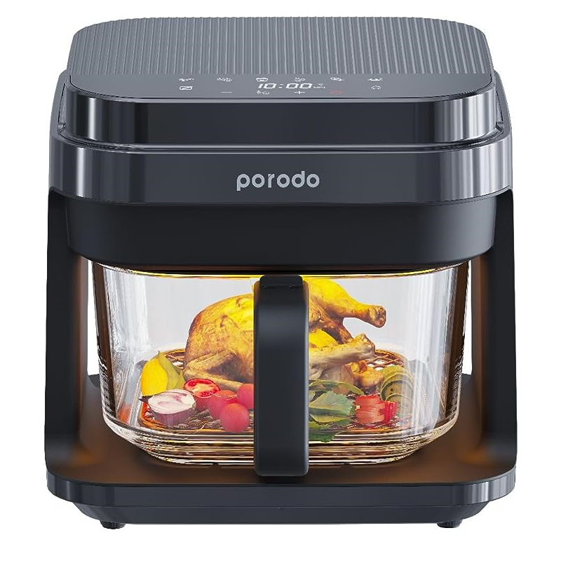 Porodo Glass Port Air Fryer 5.5L