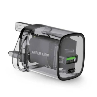 Green Dual Port Fast Charger 33W