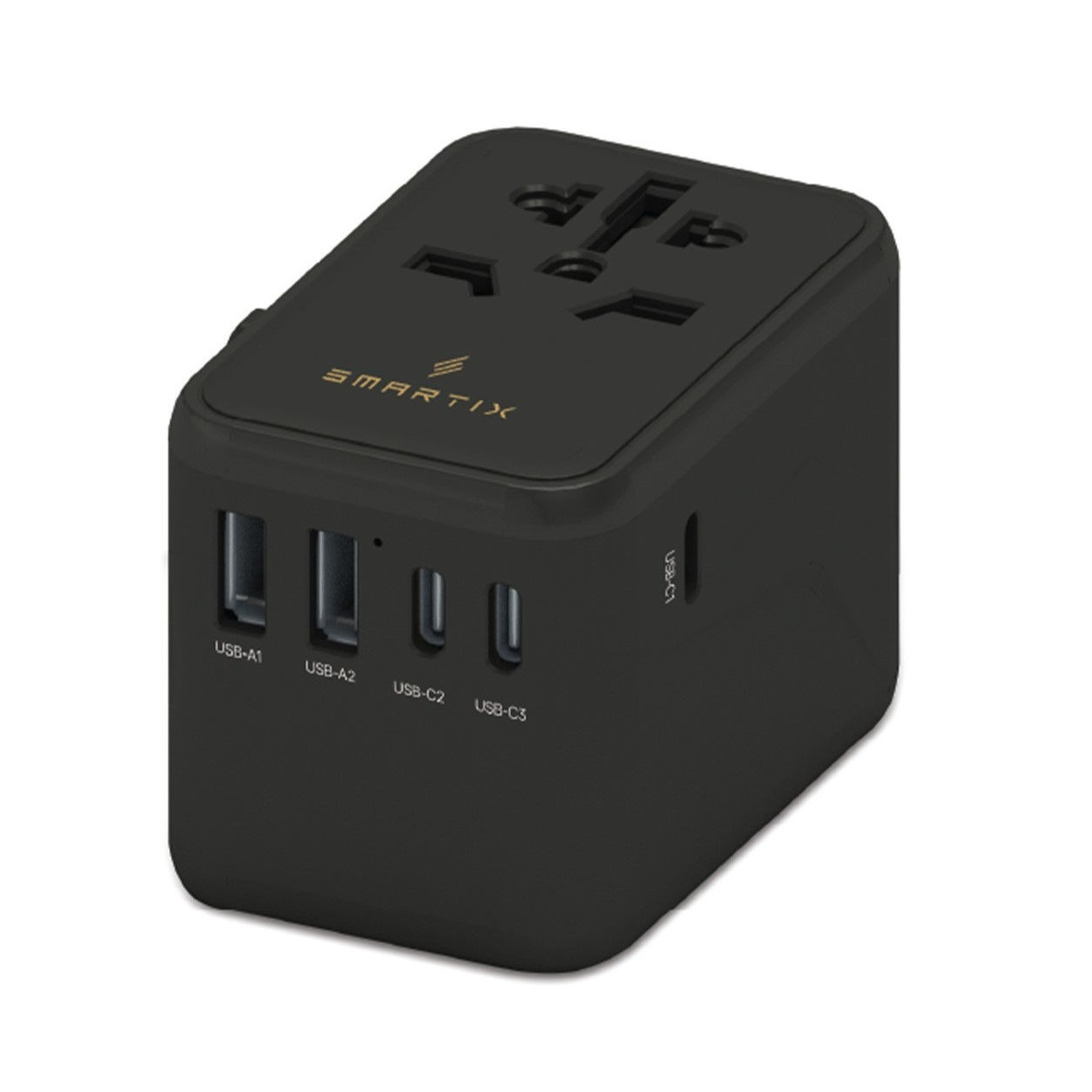 Smartix Premium GaN 65W Travel Adaptor - Black