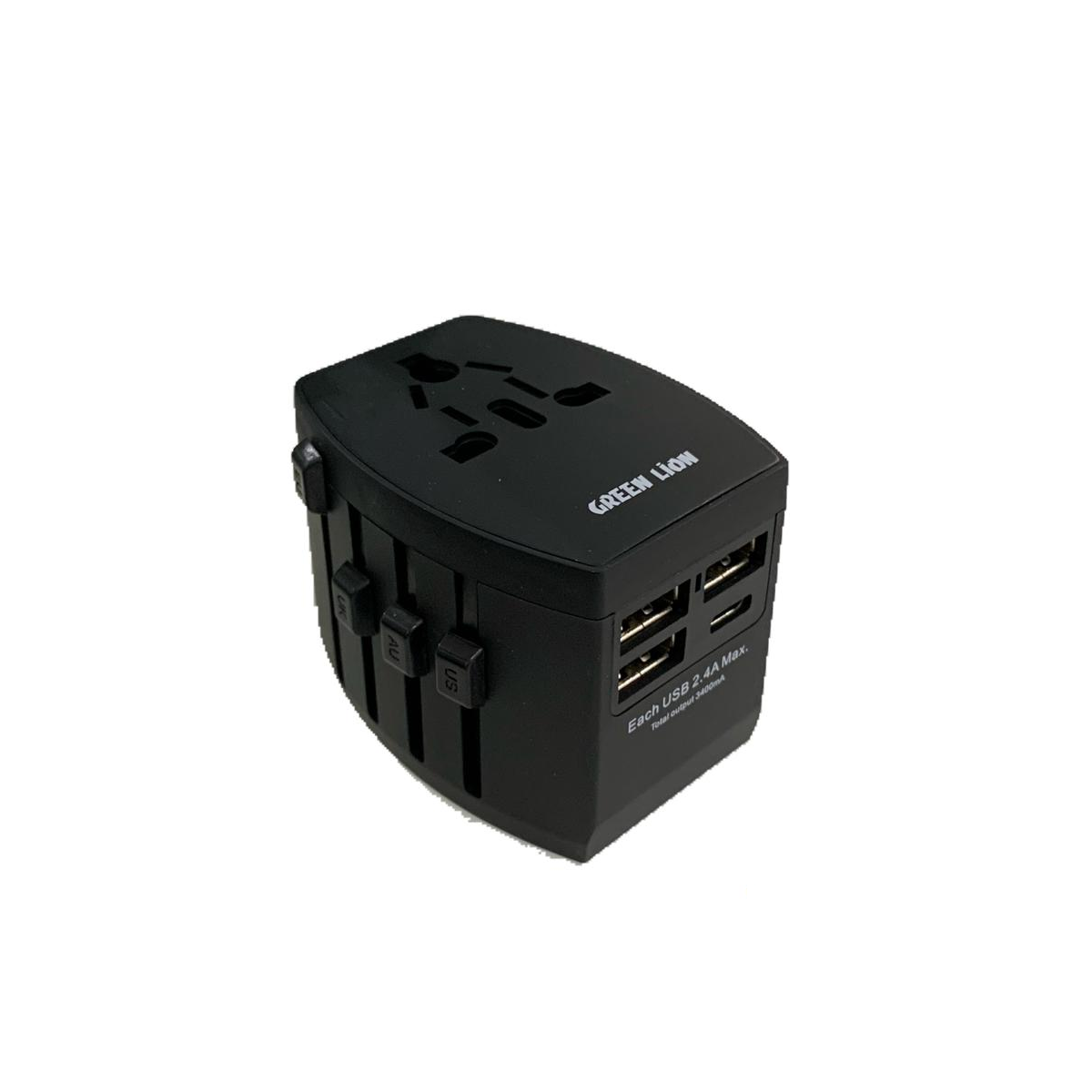 Green Compact Travel Adapter